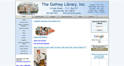 Desktop Screenshot of gafneylibrary.org